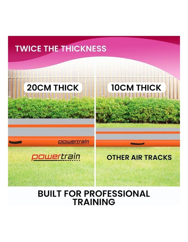 Powertrain Airtrack 20cm Thick 3m x 1m Inflatable Gymnastics Tumbling Mat Air Track image 6