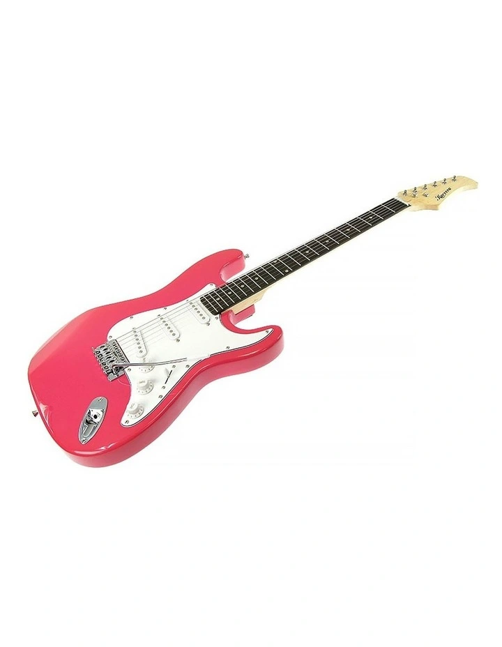 Karrera 39in Electric Guitar Music 6-String Instrument Full Size Pink image 2