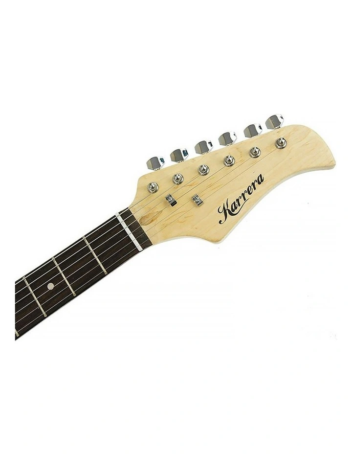 Karrera 39in Electric Guitar Music 6-String Instrument Full Size Pink image 3