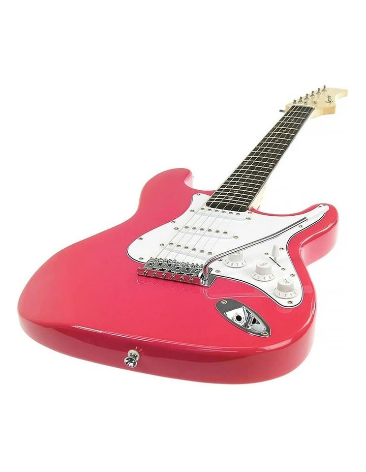 Karrera 39in Electric Guitar Music 6-String Instrument Full Size Pink image 4