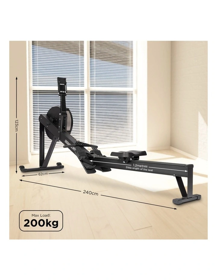 Powertrain Air Rowing Machine Resistance Rower for Home Gym Cardio image 3