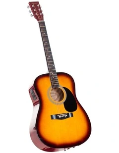Karrera Electronic Acoustic Guitar 41in  - Sunburst