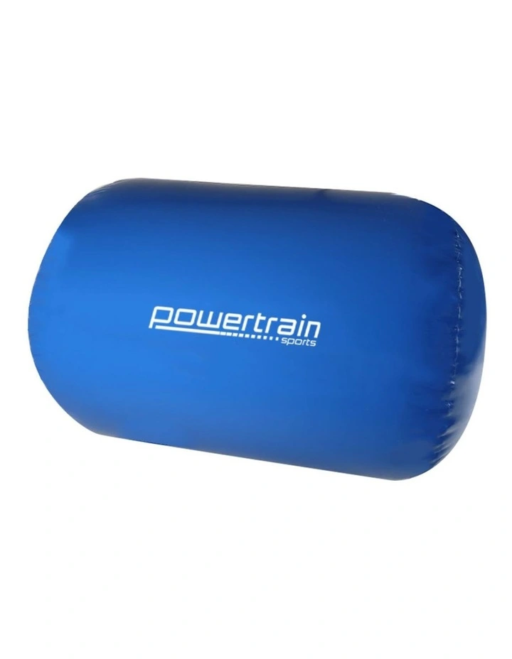 Powertrain Inflatable Air Barrel Exercise Roller 120cm x 75cm - Blue image 2