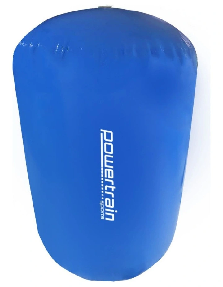 Powertrain Inflatable Air Barrel Exercise Roller 120cm x 75cm - Blue image 3