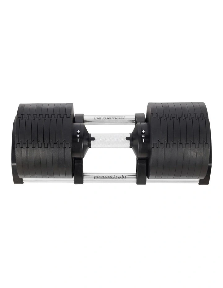 Powertrain Eon Dial Up 36KG Adjustable Dumbbell - Black image 2