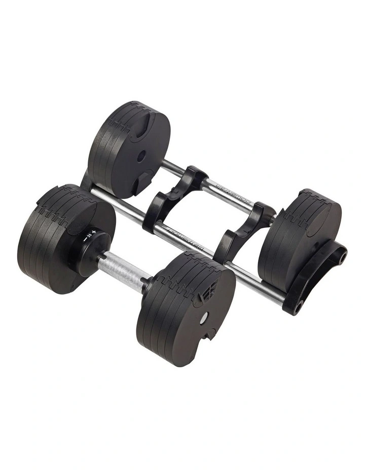 Powertrain Eon Dial Up 36KG Adjustable Dumbbell - Black image 4