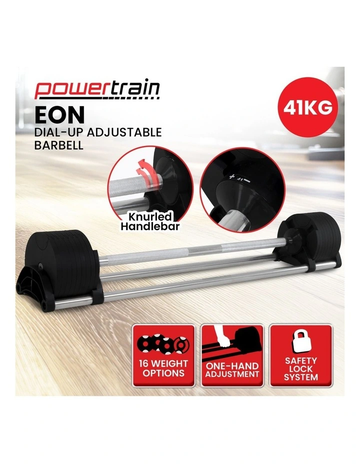 Powertrain Eon Dial-Up 41KG Adjustable Barbell image 3