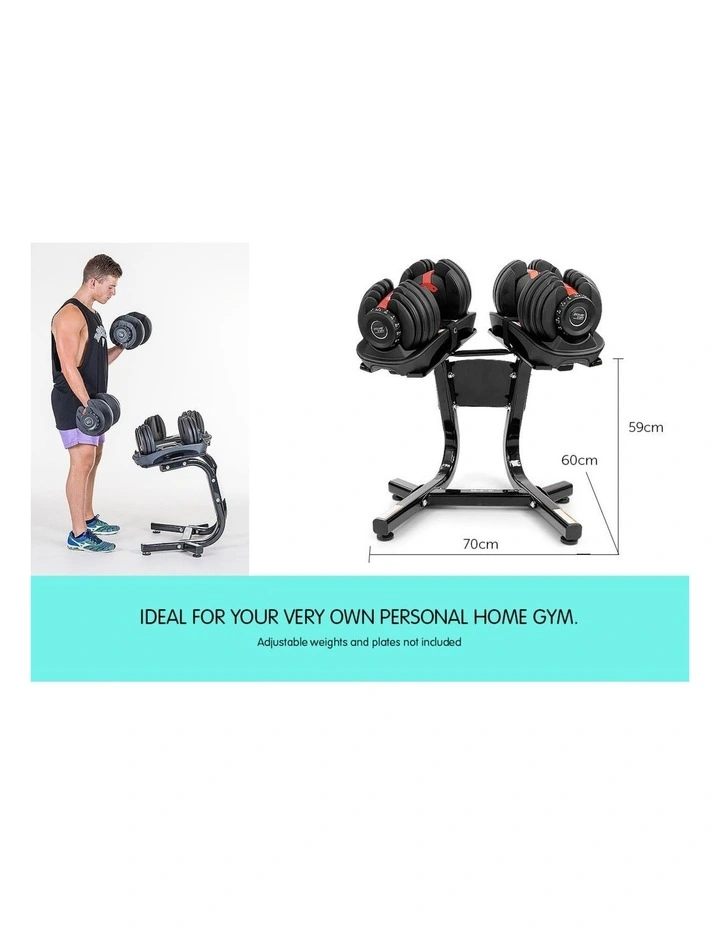 Powertrain Adjustable Dumbbells Stand Weight Plates image 3