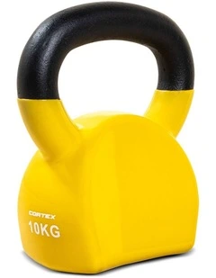 CORTEX 10kg BodyCurve Vinyl Coated Kettlebell