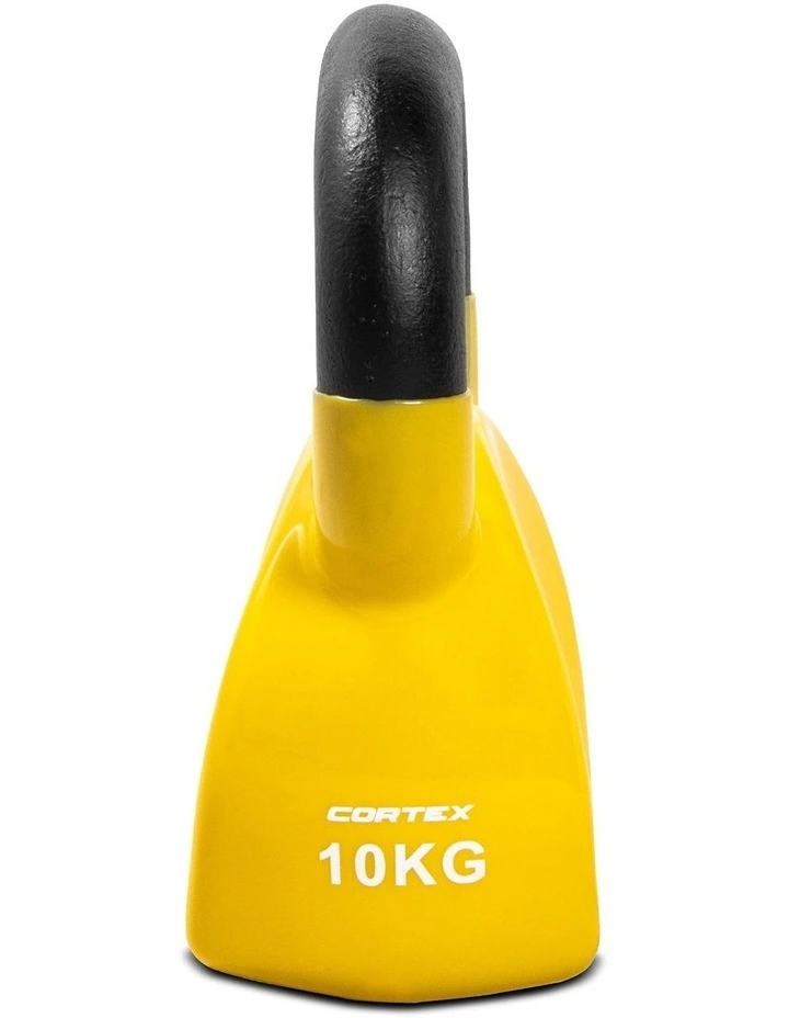 CORTEX 10kg BodyCurve Vinyl Coated Kettlebell image 2
