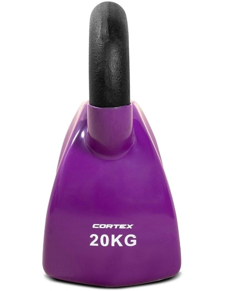 CORTEX 20kg BodyCurve Vinyl Coated Kettlebell image 2