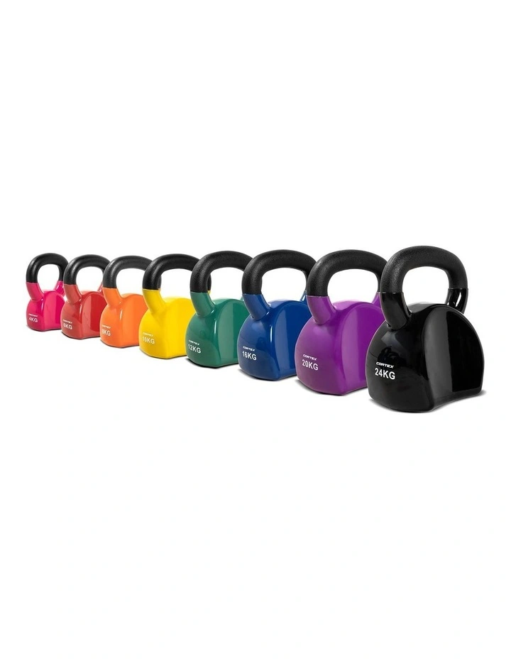 CORTEX BodyCurve Vinyl Coated Kettlebell Complete Set (4-24kg) image 1