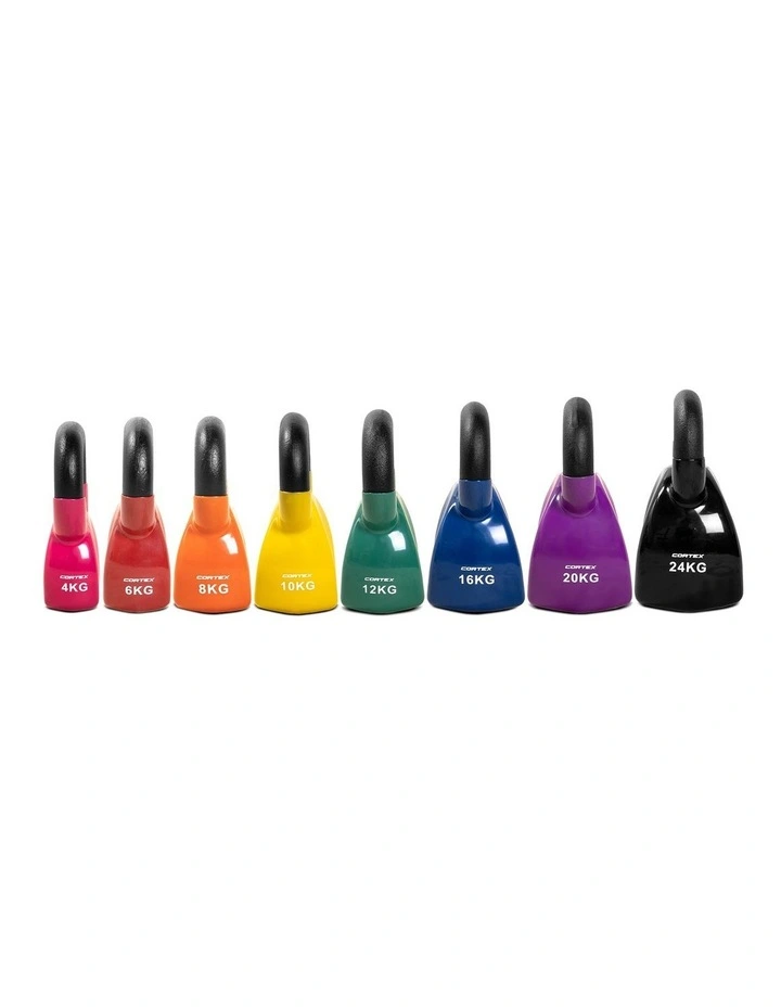CORTEX BodyCurve Vinyl Coated Kettlebell Complete Set (4-24kg) image 2