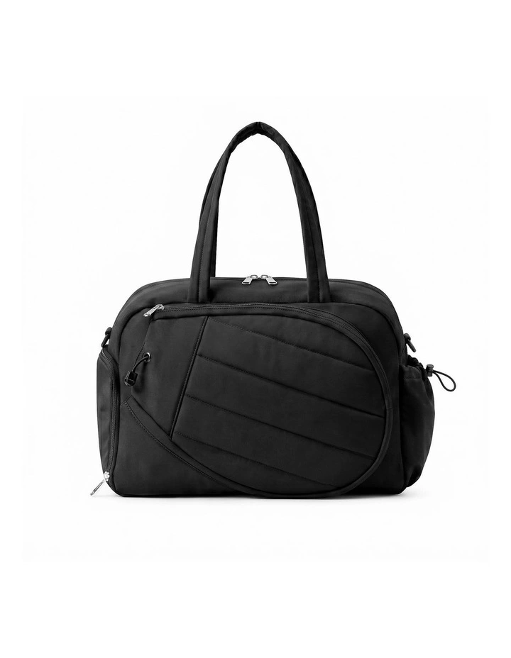 Everfit Tennis Tote Bag Gym Bag Sports Duffle Bags Holds 2 Rackets Black image 1
