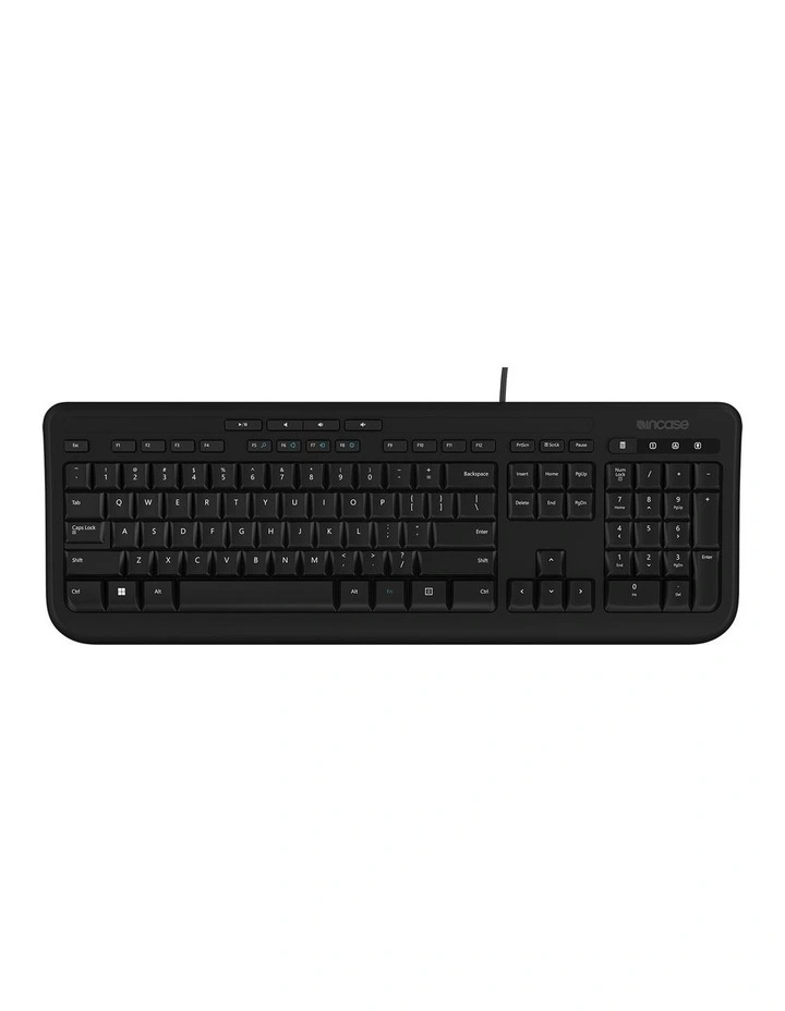 Incase Designed by Microsoft Desktop 600 Wired Keyboard Black [ANB-00025] image 1