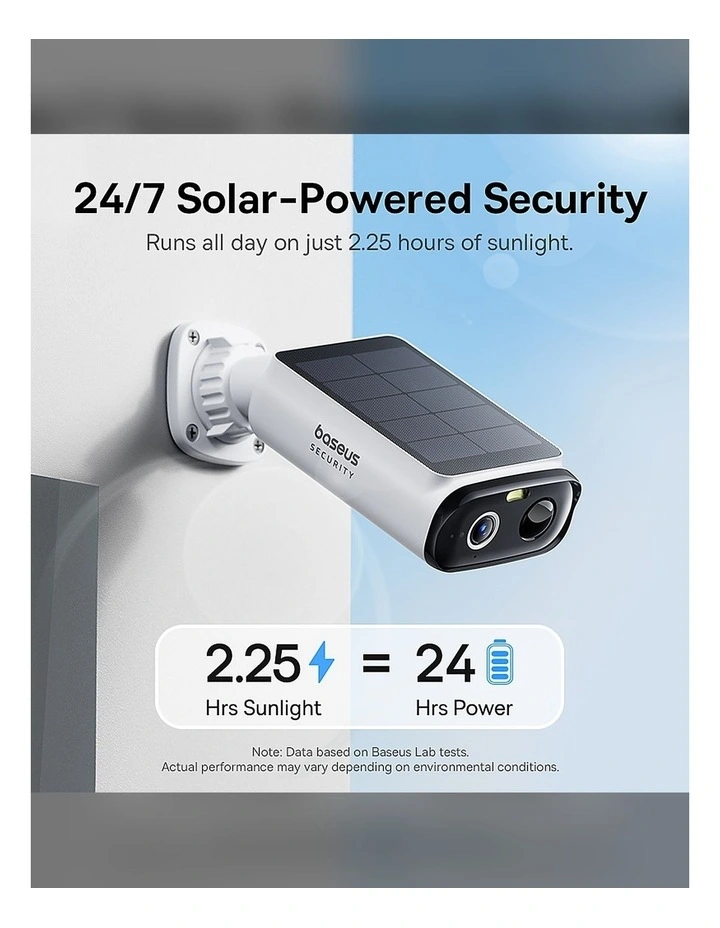 Baseus S1 Lite 2K Solar Outdoor Security Camera S0003300 image 3