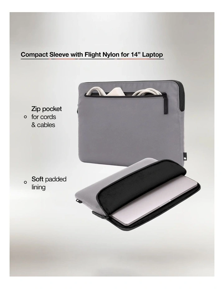 Incase Compact Sleeve for 14'' Laptop - Conte Gray [INMB100726-CNTG] image 7