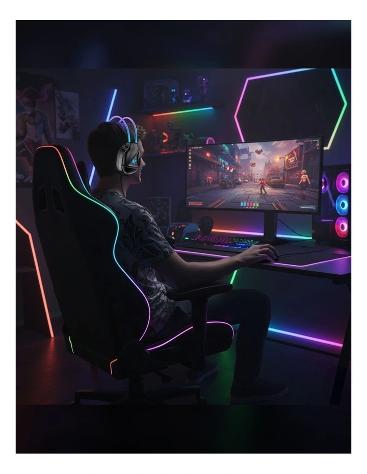 Laser Infinity RGB Wired Gaming Headset PC-WHIFBK-488 image 5