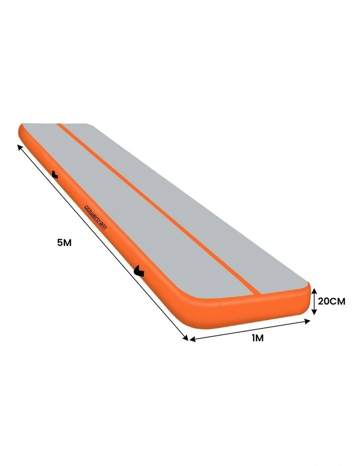 Powertrain Airtrack 20cm Thick 5m x 1m Inflatable Gymnastics Tumbling Mat Air Track image 3