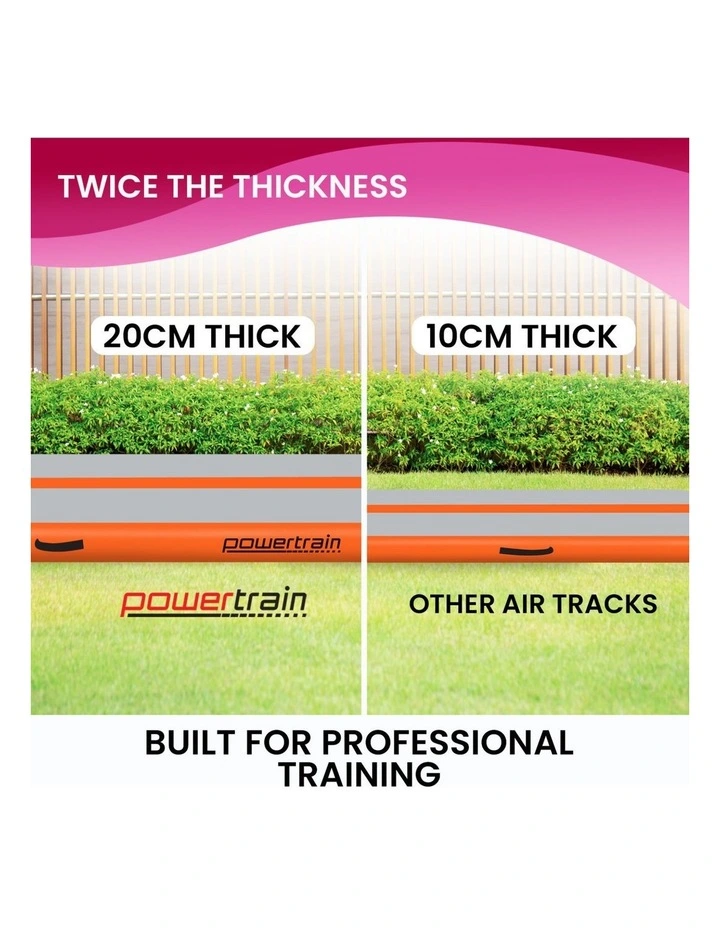 Powertrain Airtrack 20cm Thick 5m x 1m Inflatable Gymnastics Tumbling Mat Air Track image 6