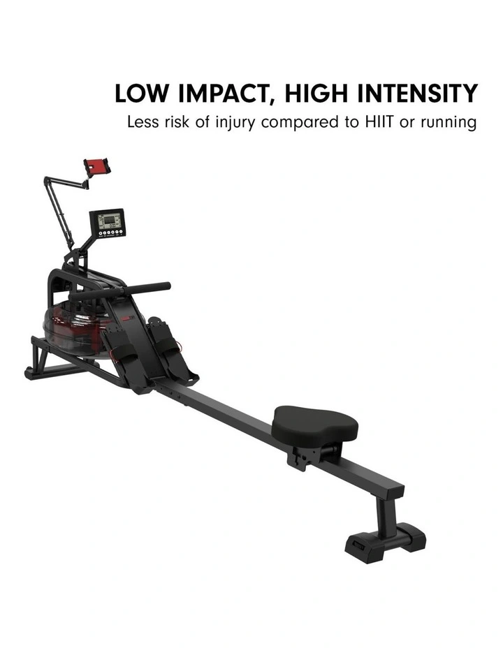 Powertrain 13L Water Resistance Rowing Machine Rower for Home Gym Cardio Fitness Equipment LCD image 6