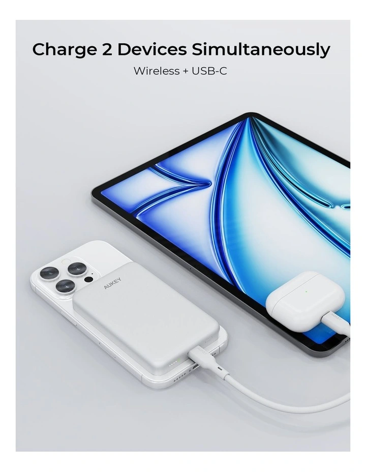 AUKEY PB-MS08 MagFusion M 10000 Magnetic Wireless Power Bank image 3