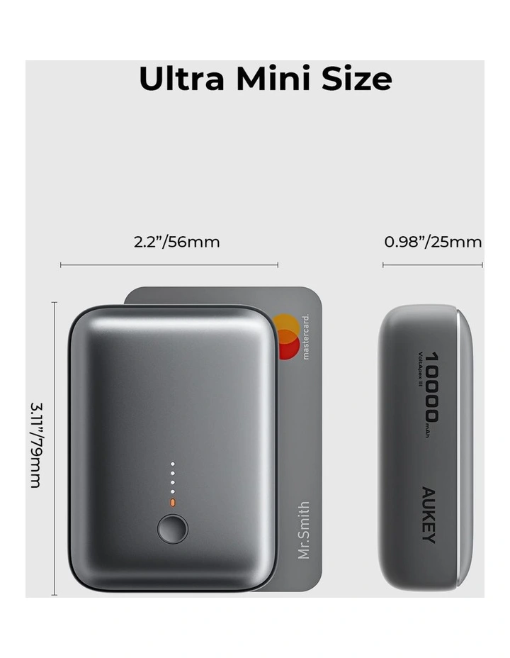 AUKEY PB-Y55 Spark Mini 10000 Compact Fast Charging Power Bank image 2