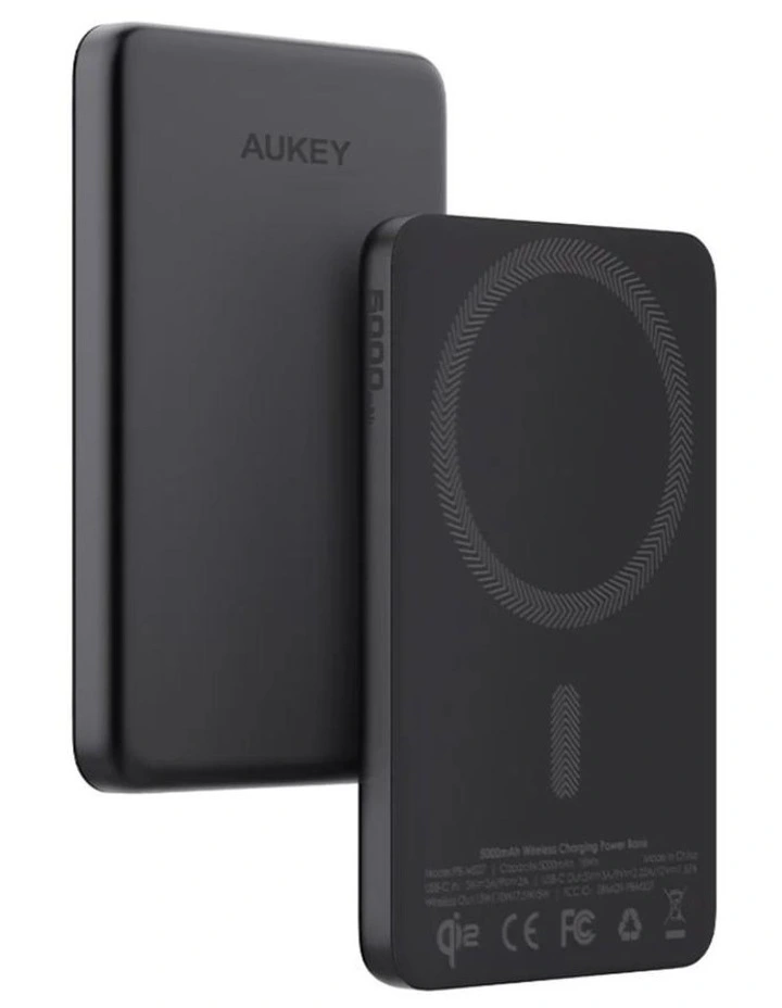 AUKEY PB-MS07 MagFusion M Qi2 5000mAh Magnetic Wireless Power Bank image 1