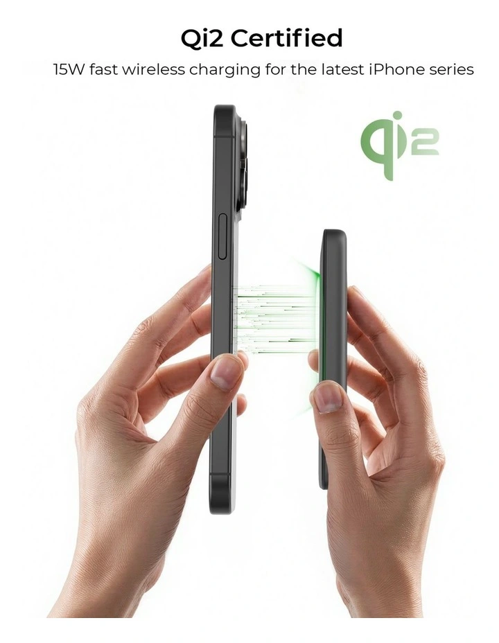 AUKEY PB-MS07 MagFusion M Qi2 5000mAh Magnetic Wireless Power Bank image 5