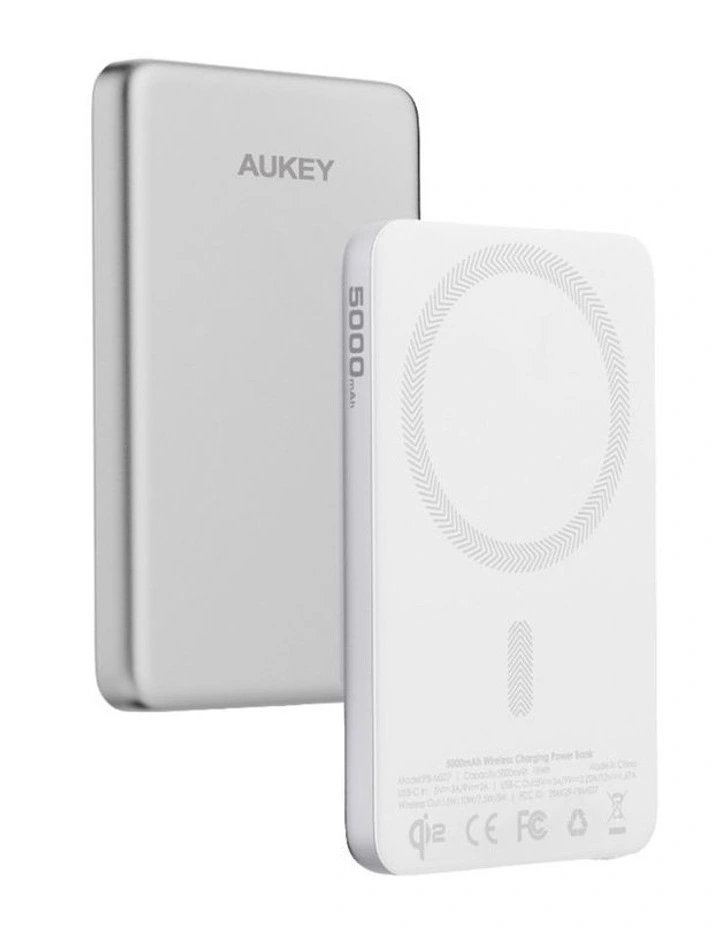 AUKEY PB-MS07 MagFusion M Qi2 5000mAh Magnetic Wireless Power Bank image 1