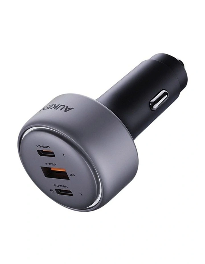 AUKEY CC-P3 Pathfinder Mix 3 100W Fast Car Charger - 3-Port USB-C and USB-A image 1