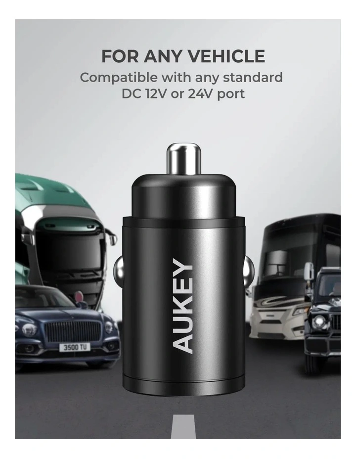 AUKEY CC-A3 Nano Car Charger Dual port 30W image 6