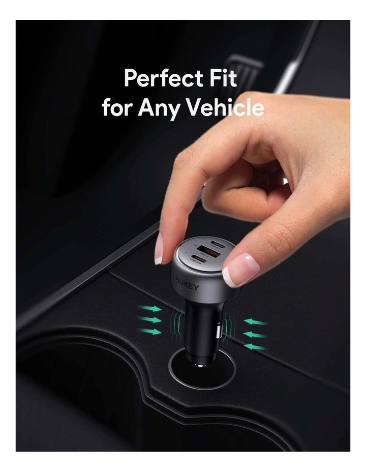 AUKEY Pathfinder Mix 3 CC-P1 66W 3-Port Fast Car Charger image 3