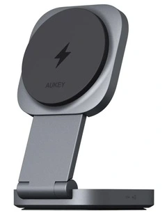 AUKEY MagFusion L LC-MC211 Qi2 Foldable 2-in-1 Magnetic Wireless Charger