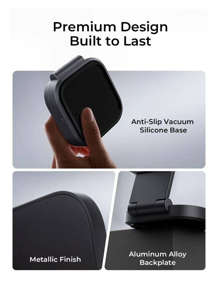 AUKEY MagFusion L LC-MC211 Qi2 Foldable 2-in-1 Magnetic Wireless Charger image 5