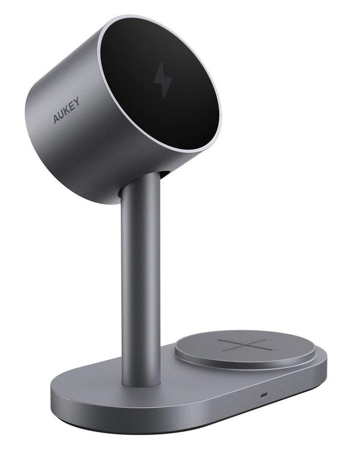 AUKEY LC-MC213 MagFusion 2X 2-in-1 Qi2.2 Magnetic Wireless Charger image 1