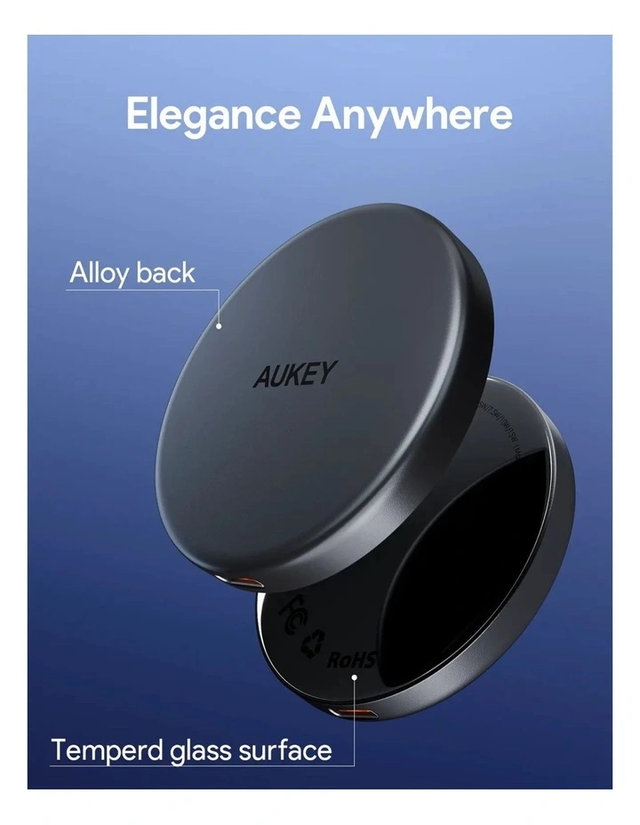AUKEY LC-MC10 MagFusion Aura Wireless Charger 15W Qi2 image 3