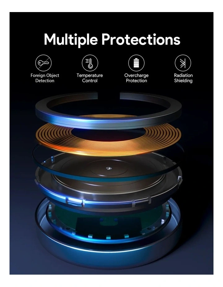 AUKEY LC-MC10 MagFusion Aura Wireless Charger 15W Qi2 image 7