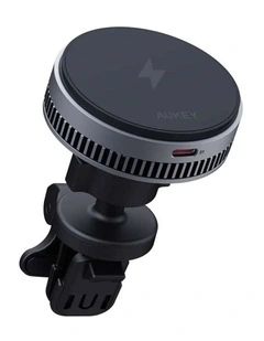 AUKEY MagFusion Dash Pro HD-MC13A Qi2 Active Cooling 15W Magnetic Car Charger Mount