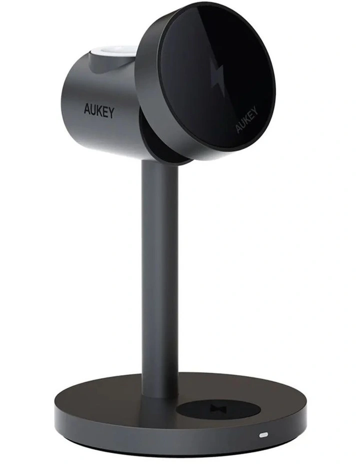 AUKEY LC-MC311 MagFusion 3-in-1 Qi2 Magnetic Fast Wireless Charging Station image 2