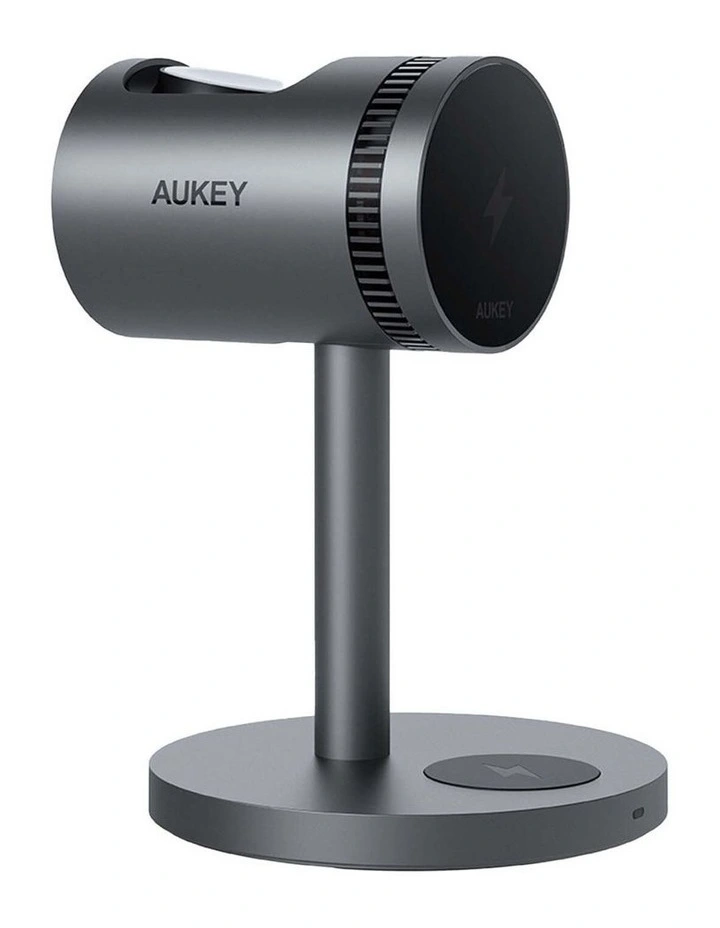 AUKEY LC-MC311A MagFusion 3-in-1 Pro Qi2 Active Cooling Wireless Charging Station. image 1
