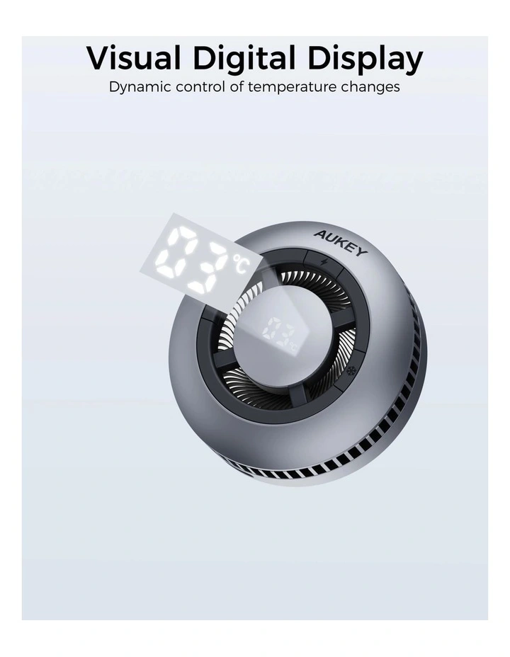 AUKEY LC-G10 MagFusion GameFrost Qi2 Active Cooling Wireless Charger image 5
