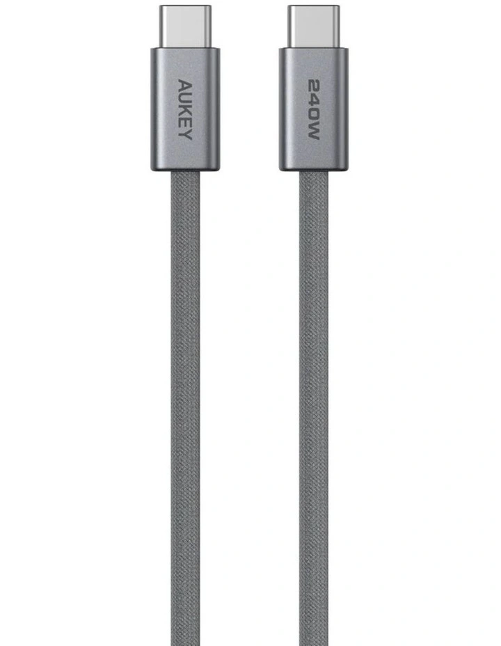 AUKEY CB-DCC242 Circlet Blink 1.8m 240W DTY Braided USB-C to USB-C Cable image 1
