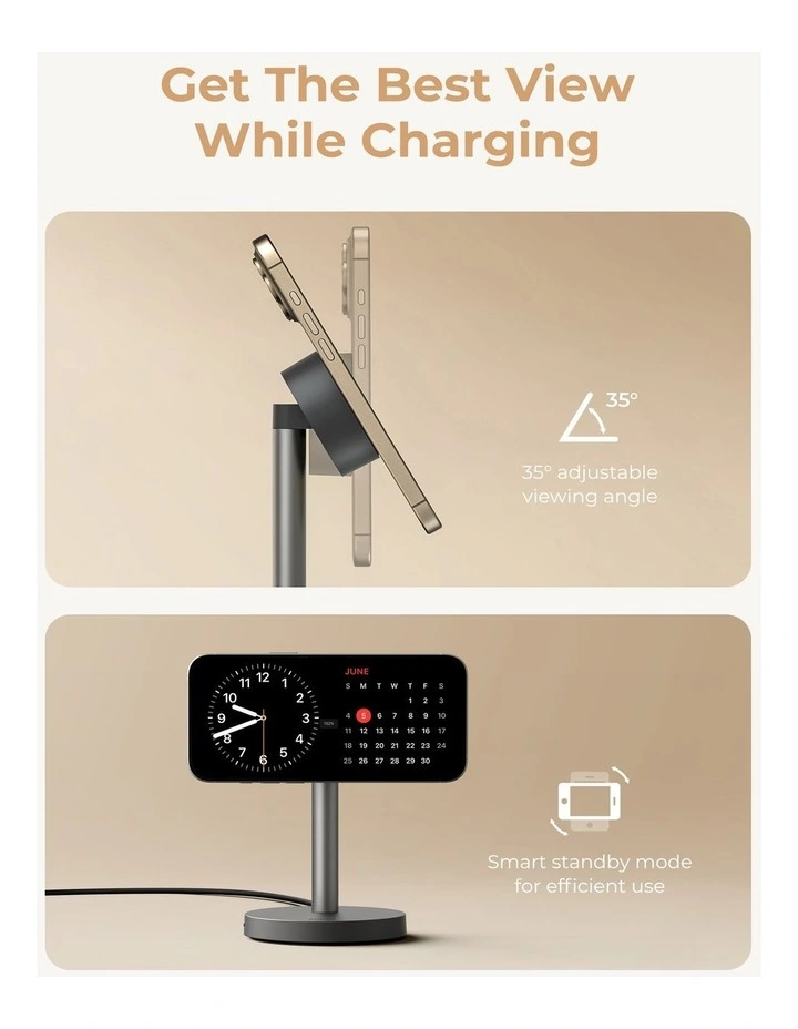 AUKEY LC-MC111 MagFusion 1X Magnetic 25W Wireless Charging Stand image 3