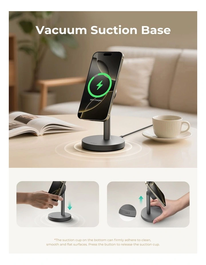 AUKEY LC-MC111 MagFusion 1X Magnetic 25W Wireless Charging Stand image 5