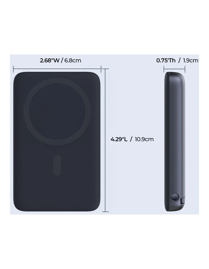 AUKEY PB-MS06 MagFusion 10000mAh Qi2 Magnetic Wireless Charging Power Bank image 2