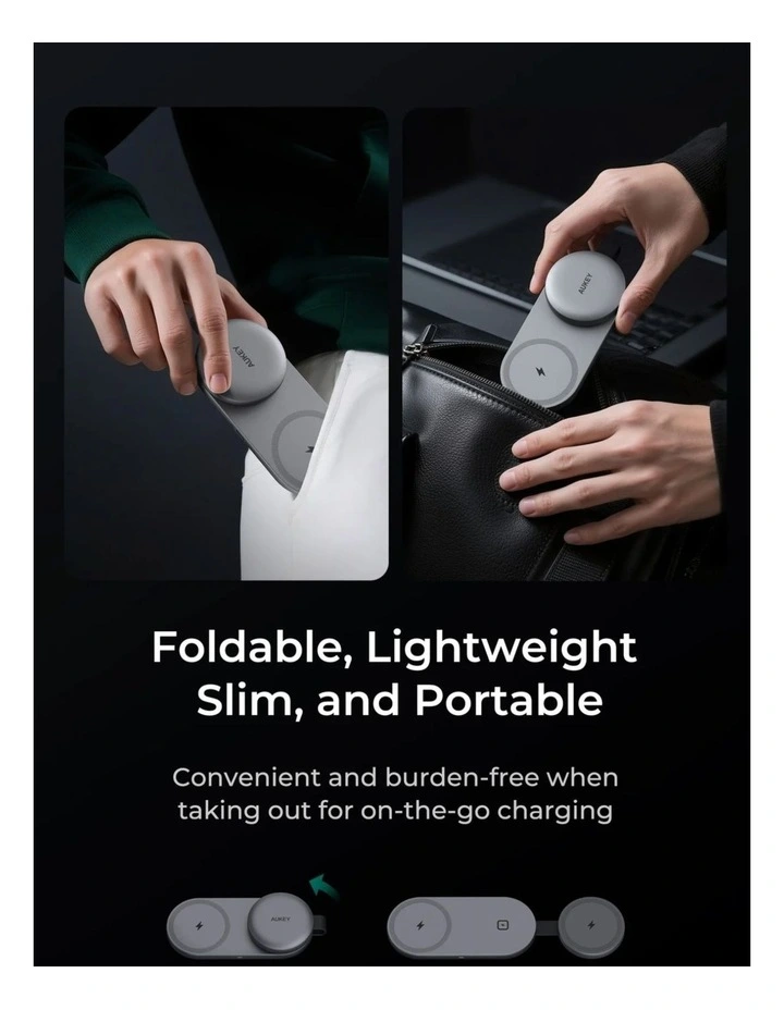 AUKEY LC-MC314 MagFusion C Pro Magnetic Wireless Charger image 6