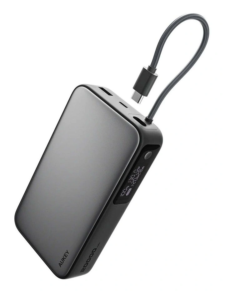 AUKEY PB-Y48 Spark Sling 20000 Power Bank with Built in USB-C Cable image 1