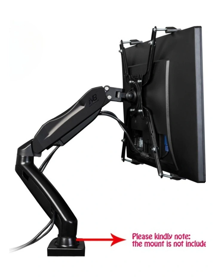 Black Non VESA Monitor Adapter Plate With Slim Low Profile Steel Design image 4