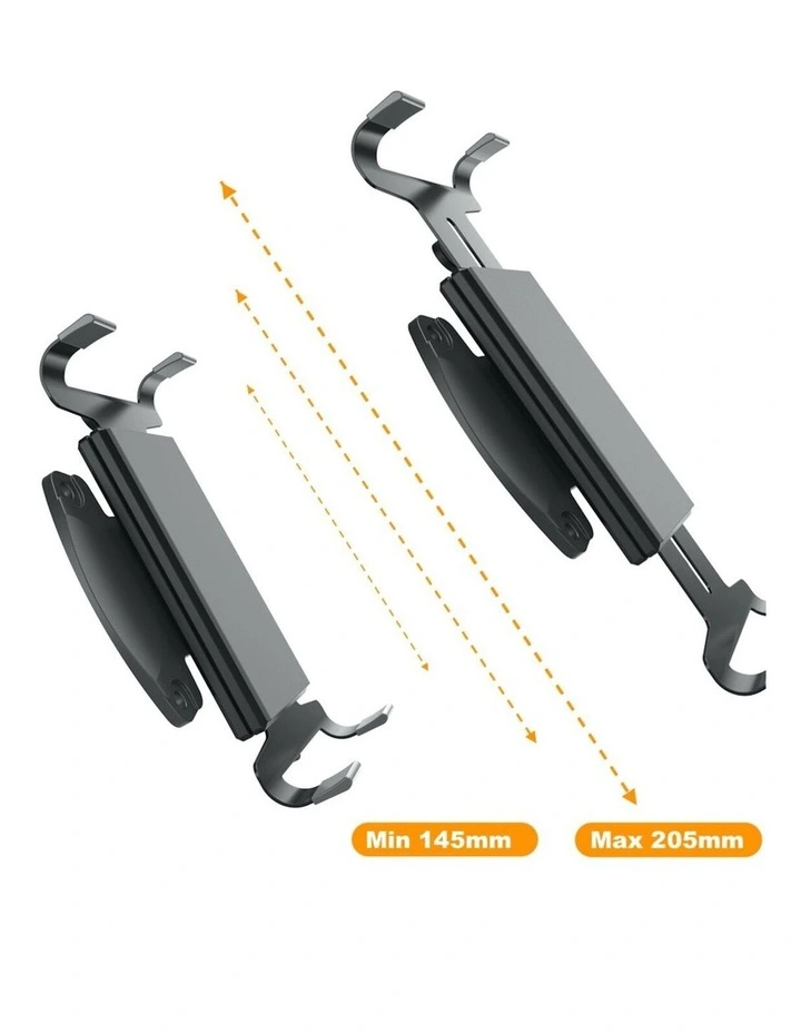 Black Universal Tablet Clamp Mount Compatible With Vesa Monitor Arms For Secure Device Holding image 4